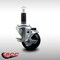 Service Caster 3'' SS Soft Rubber Swivel 1-1/8'' Expanding Stem Caster with Brake SCC-SSEX20S314-SRS-TLB-118 - alternate 2